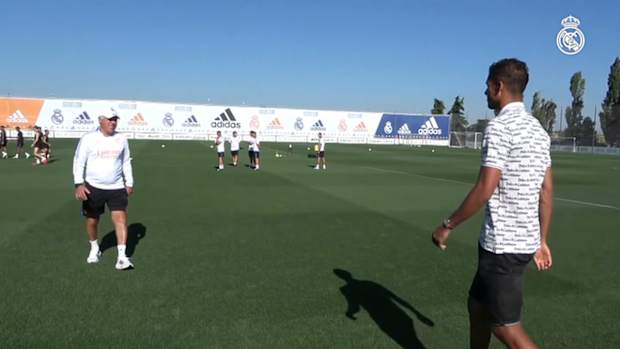 Raphaël Varane says goodbye to the president and the squad